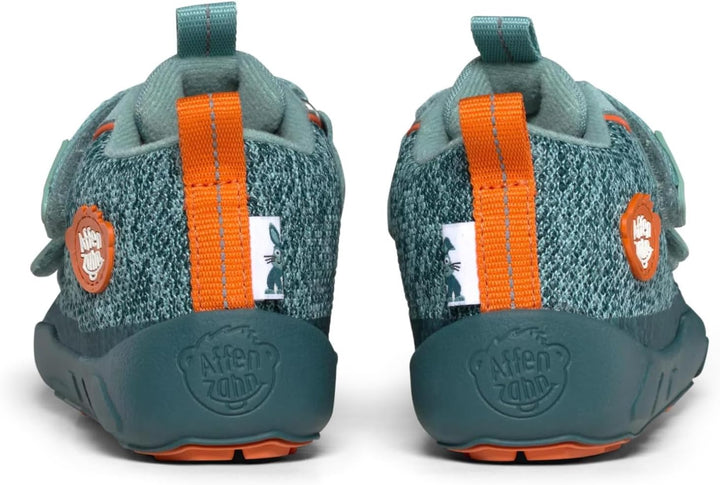 Affenzahn Barfussschuh Leder Kinderschuh für Jungen und Mädchen 21 EU Hase Petrol, 21 EU Hase Petrol