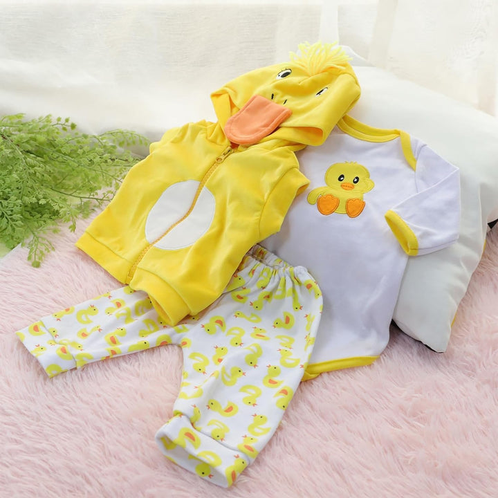 Scnbom Reborn Babys Kleidung lebensechte babypuppen Madchen for 17-24zoll wie echtes Puppen Toddler