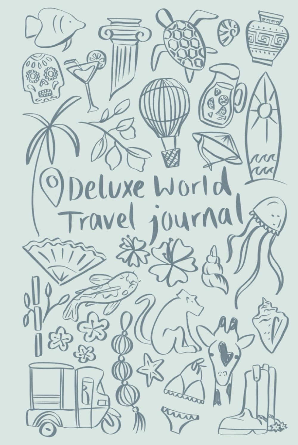Deluxe World Travel Journal: Small Blue Cover, Gebundenes Buch