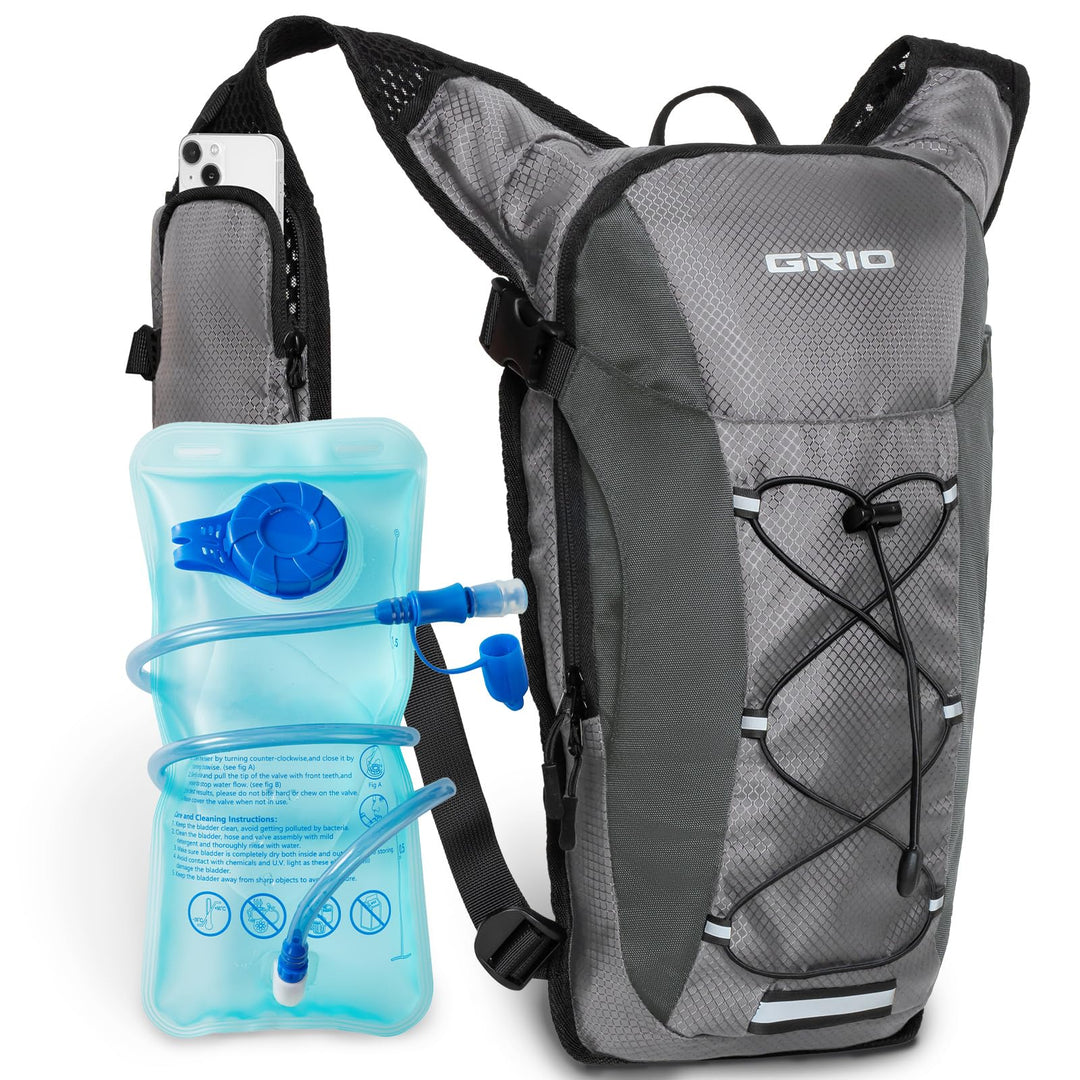 GRIO Laufweste Herren Damen,Trailrunning Rucksack,Ltrinkrucksack Laufen,Jogging Tasche,Es Ist Perfek