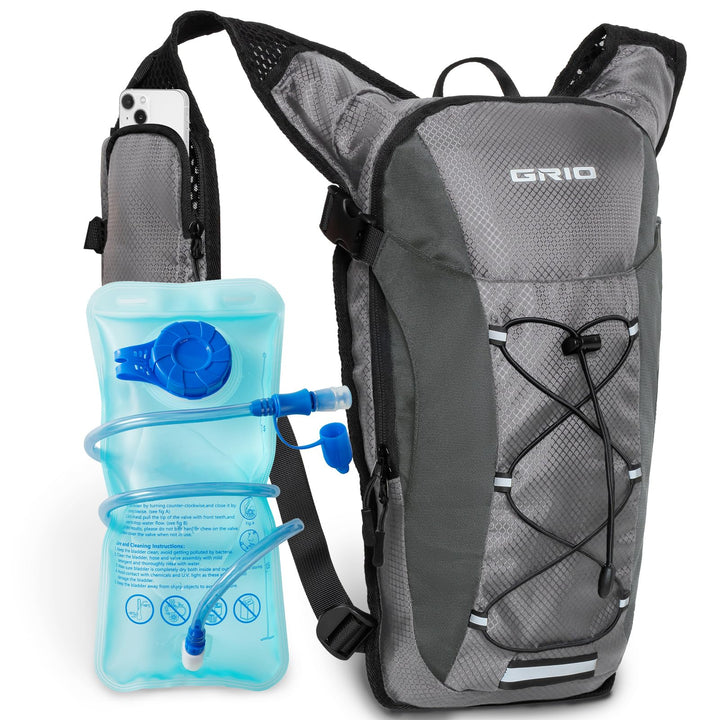 GRIO Laufweste Herren Damen,Trailrunning Rucksack,Ltrinkrucksack Laufen,Jogging Tasche,Es Ist Perfek