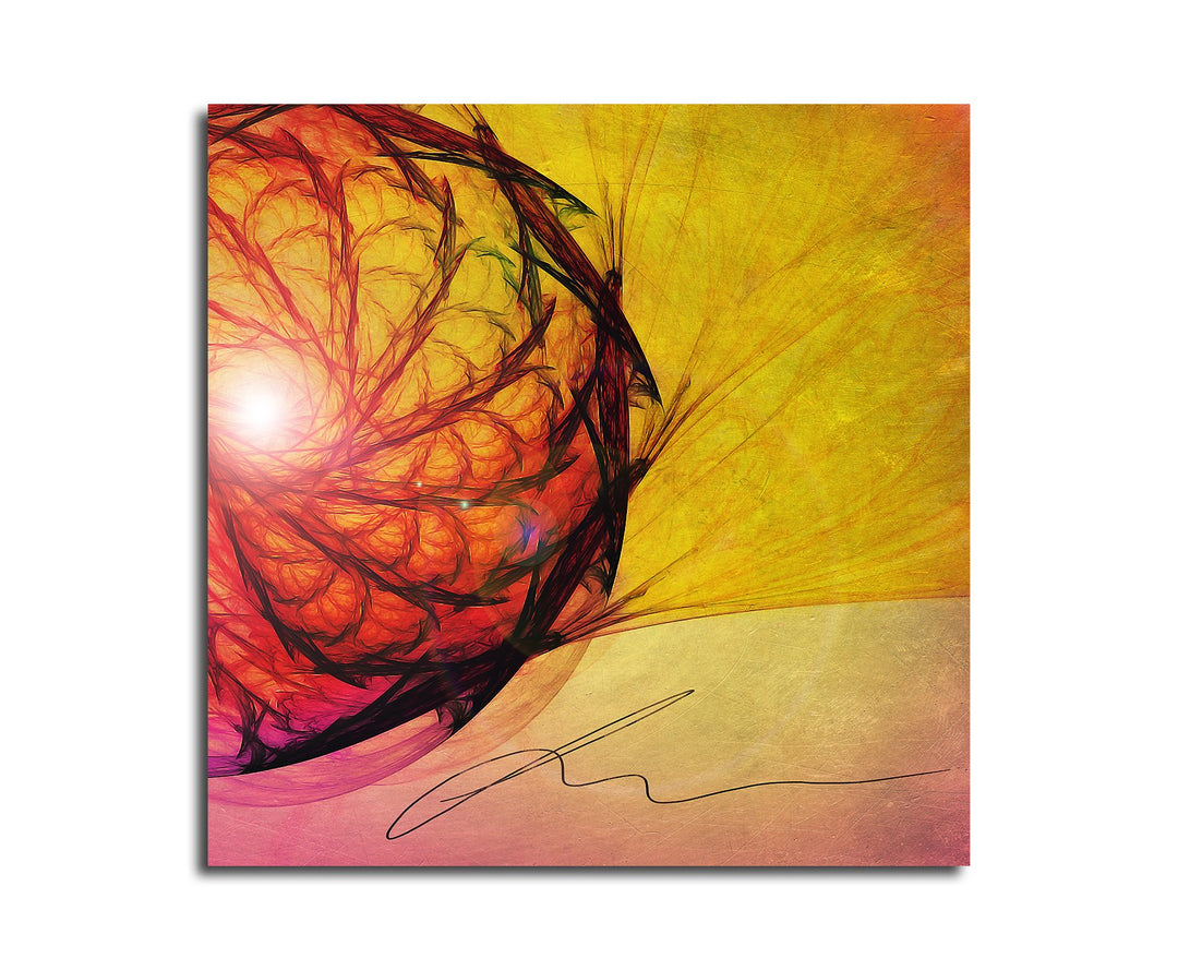 Paul Sinus Art Modernes Wandbild Abstrakt016_60x60cm Abstrakte Kunst Kunstdruck auf Leinwand Zeitlos