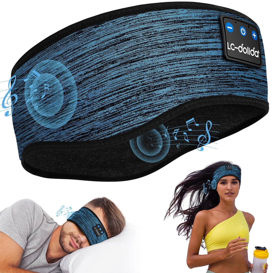 Schlafkopfhörer Bluetooth 5.4, Schlaf Stirnband Kopfhörer Headband Schlafmaske, Sportskopfhörer Musi