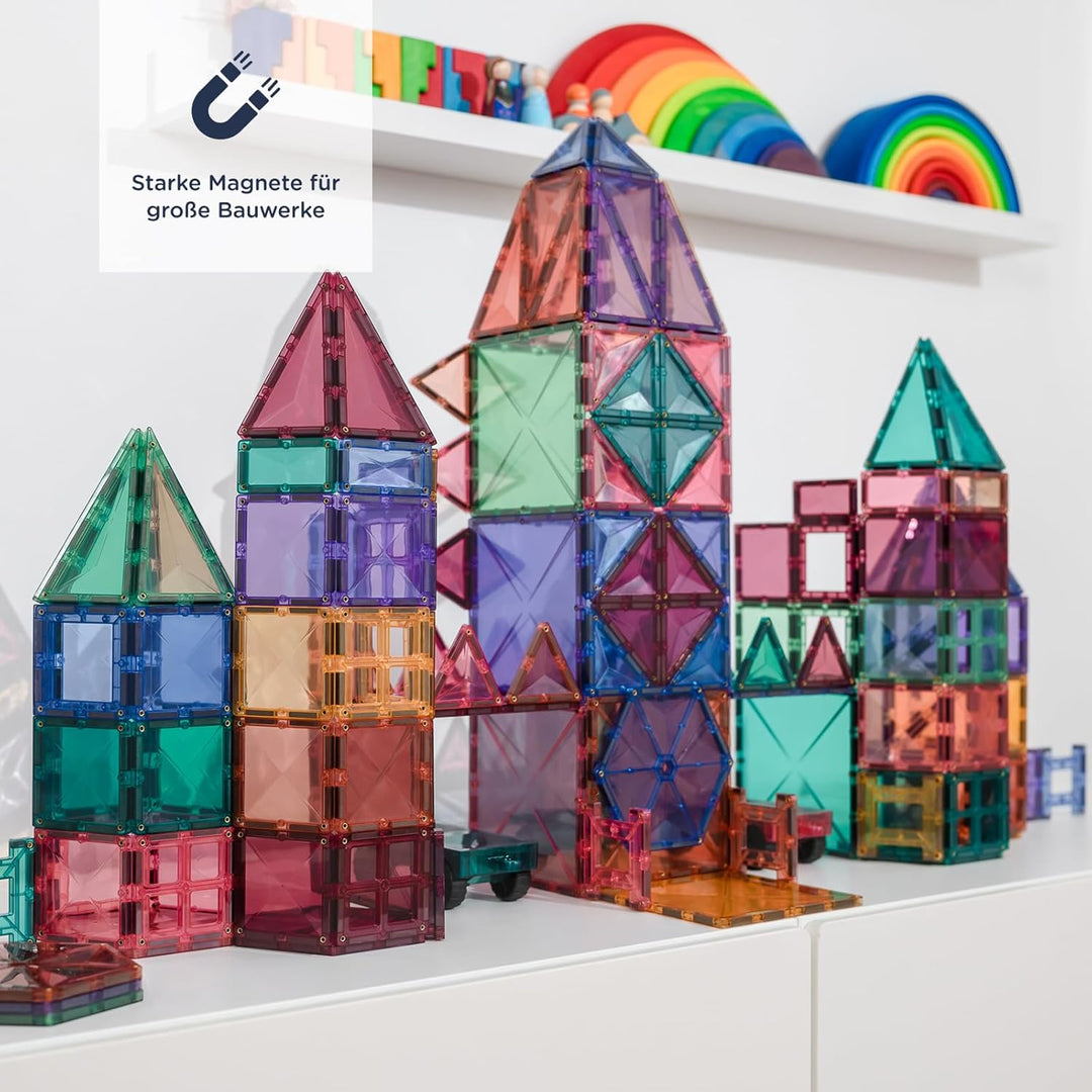 CONNETIX Magnetische Fliesen Pastell Megapackung, 202 Stück