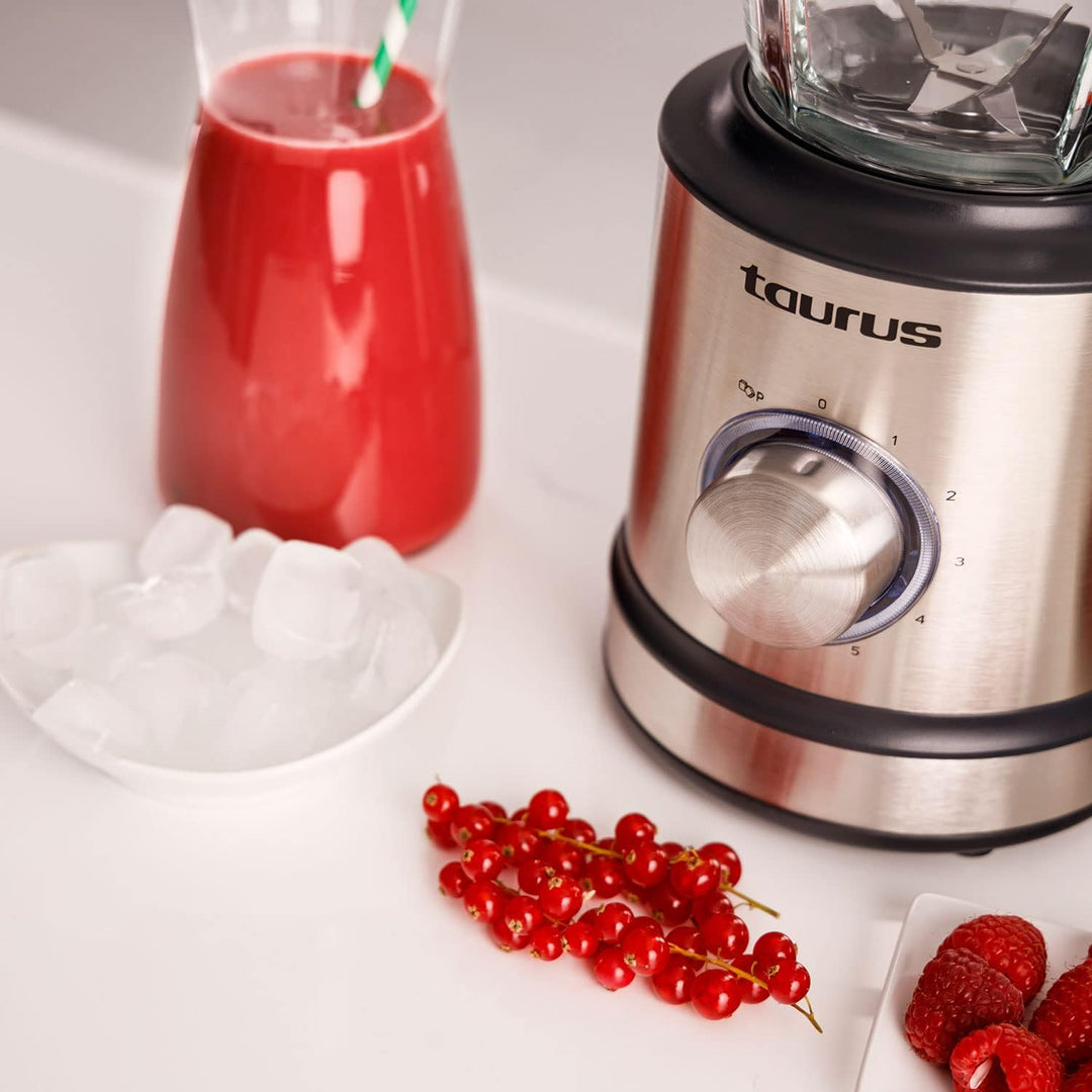 Taurus Standmixer | Optima Magnum 1200 | 1200 W | Glaskrug | 1,75 L | 6-Messer-Klingen | 5 Geschwind