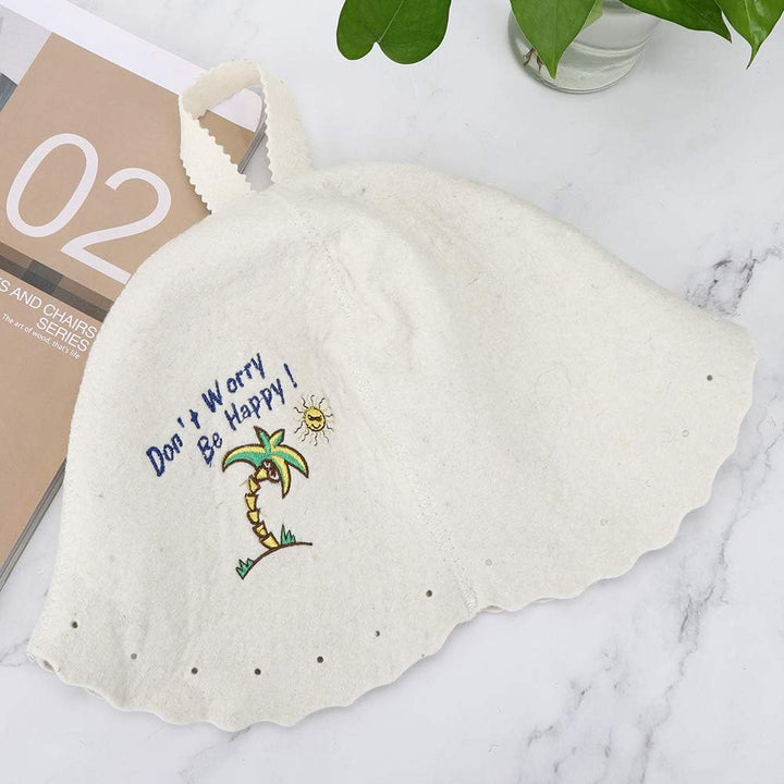 Restokki Saunahut - Filzhut für Damen und Herren inkl, Sauna-Ratgeber - Ideales Sauna Zubehör, Sauna