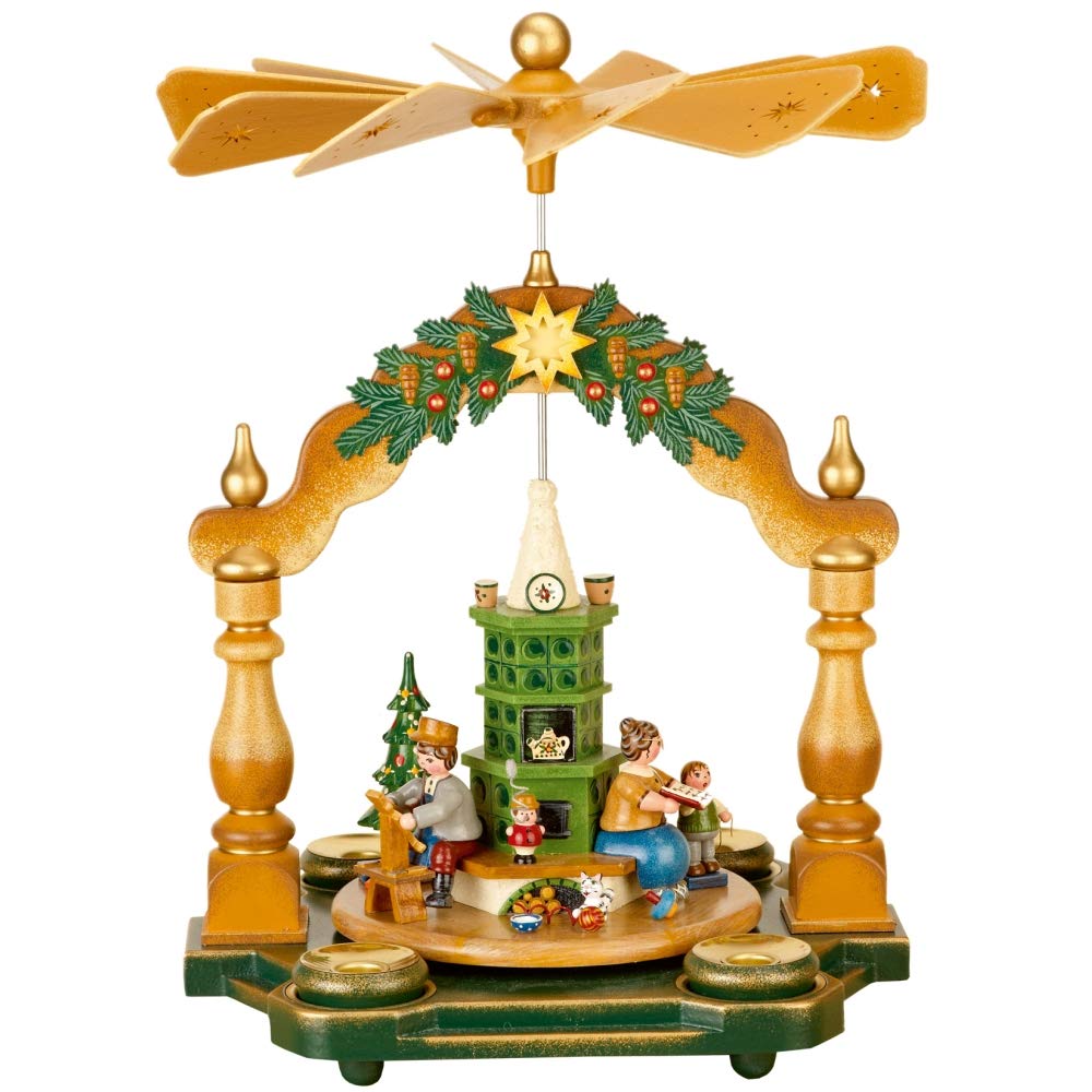 Hubrig-Volkskunst Pyramiden Grossmutters Weihnachtsstube 35 x 25 cm