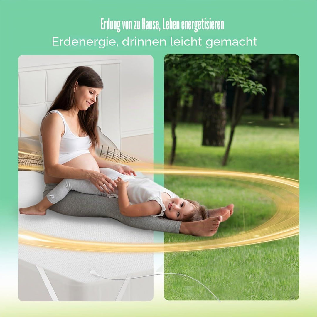 Erdungsbettlaken Erdungsmatte mit EU Erdungskabel für Besseren