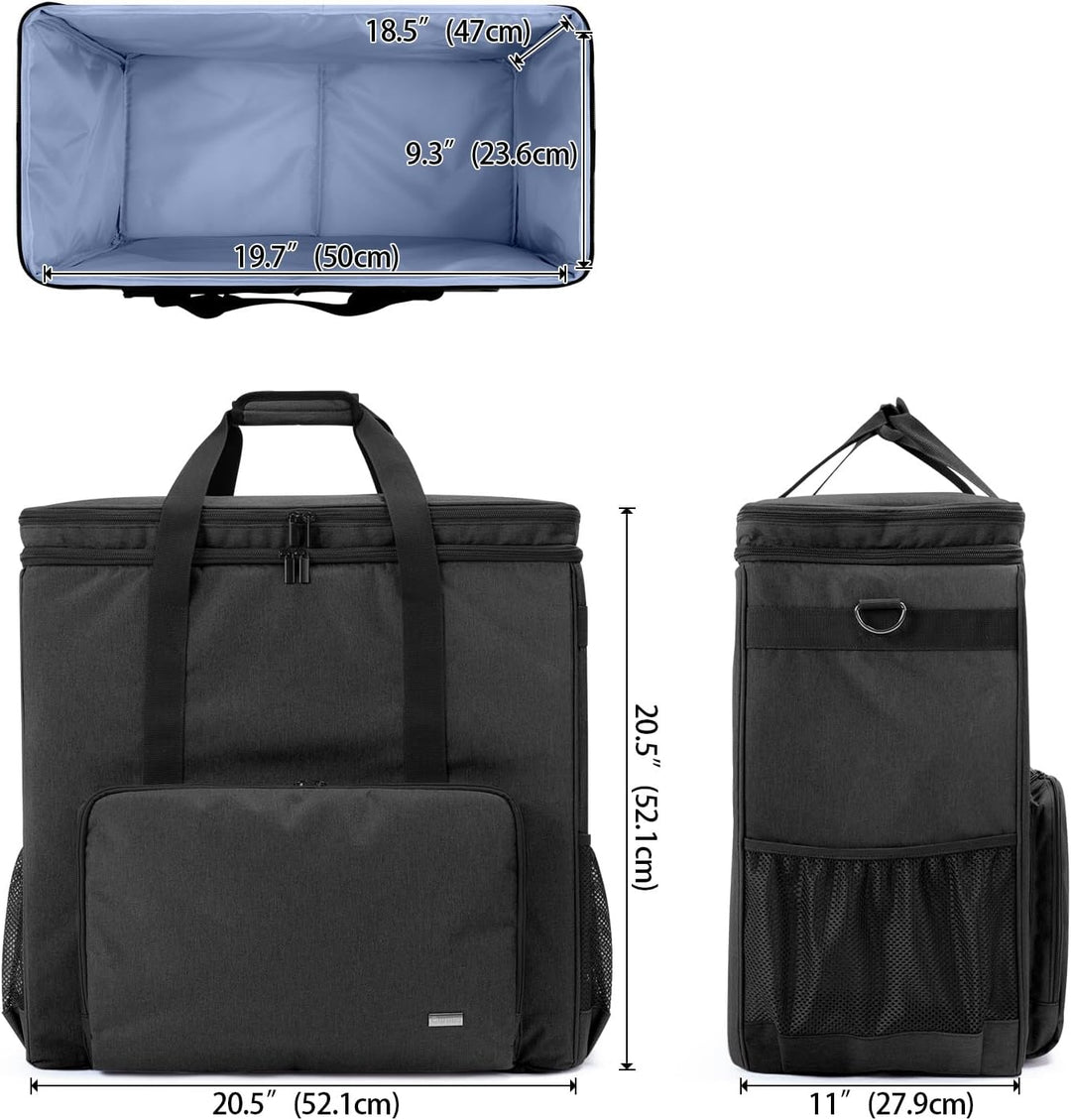 CURMIO Doppelschichte Tragetasche für PC Computer, Desktop-Computer-Reisetasche für PC-Gehäuse, Tast
