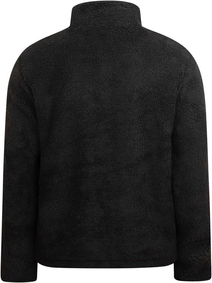 KuschelFleece Pullover für Herren Sweatshirt mit Teddyfell Kuschelpulli Flauschig Teddyfleece Kapuze