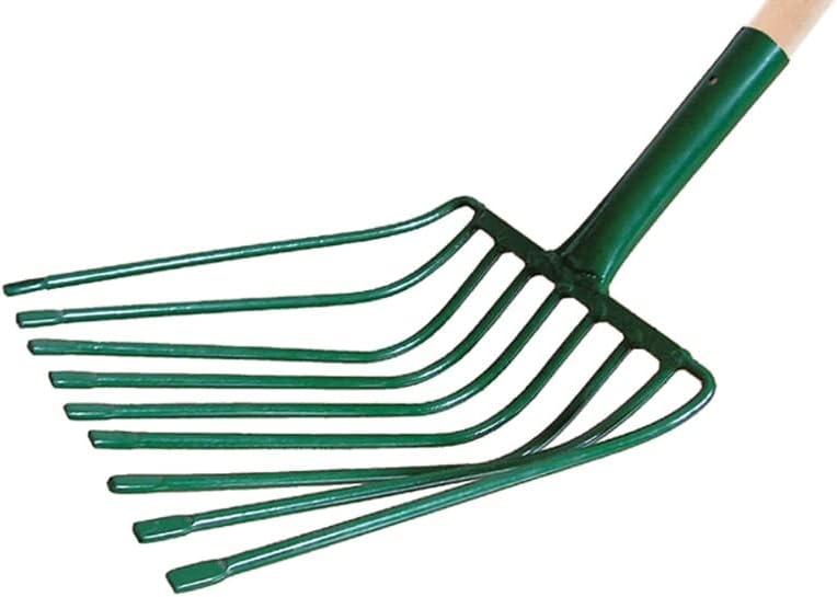 Agrohit Steingabel Gabel Drahtgabel Kohlengabel 9 Zinken mit T Stiel