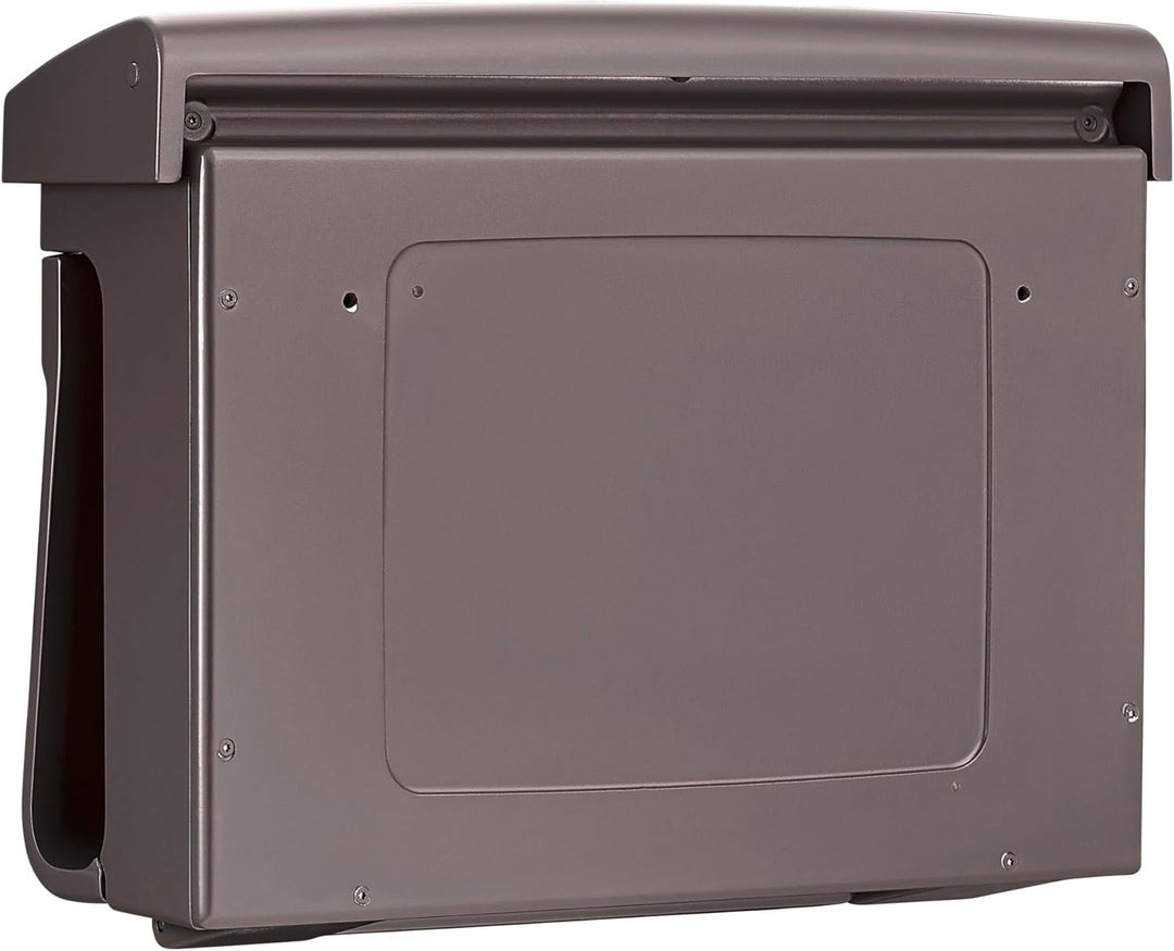 Burg-WÄCHTER Briefkasten mit Zeitungsfach ohne Namensschild, Kunststoff, Einwurf-Format DIN C4, 2 Sc