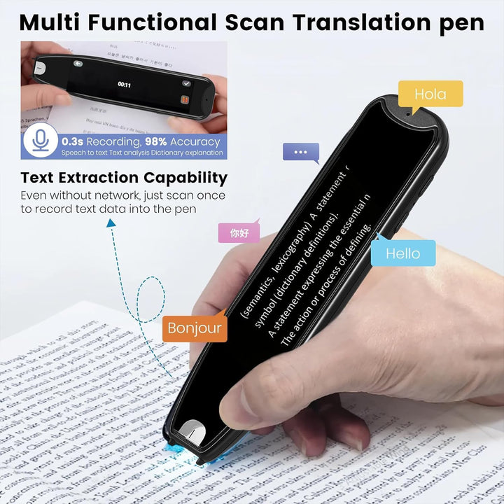 Übersetzungsstift Scanner 134 Sprachen bidirektionaler Translator WiFi Scan Übersetzer Stift Wörterb