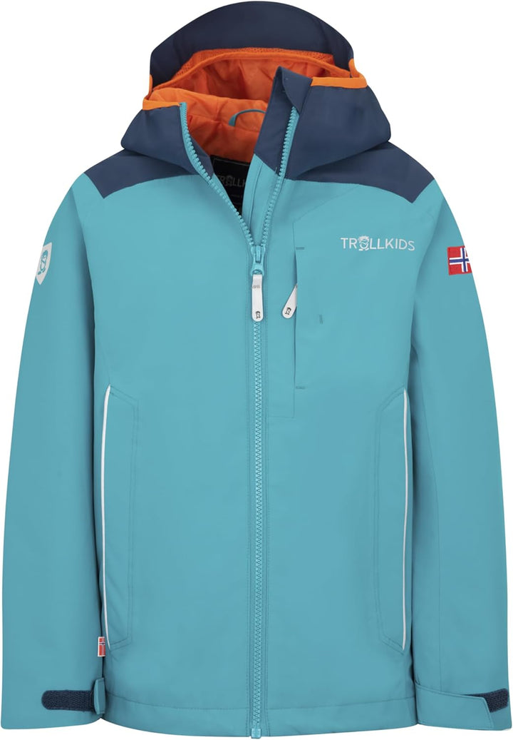 Trollkids Bergen Regenjacke 92 Blaugrün/Mystikblau, 92 Blaugrün/Mystikblau