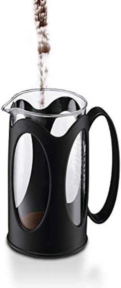 Bodum kenya Kaffeebereiter (French Press System, Permanent Edelstahl-Filter, 1,0 liters) schwarz 8 C