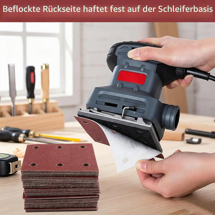 80Stück 115x101mm Schleifpapier Klettscheiben Kit Klettschleifpapier 115x101mm MIX, 115x101mm MIX