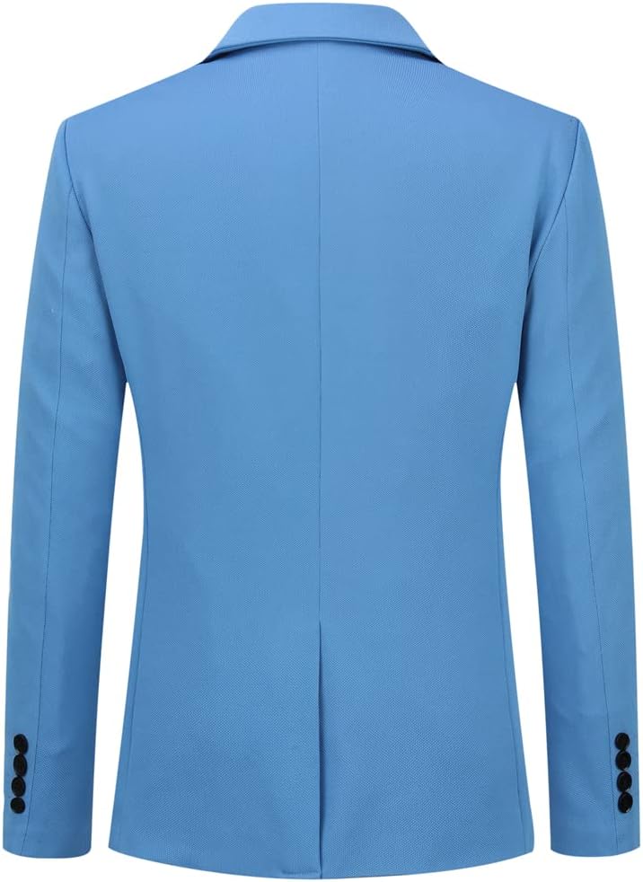 Allthemen Anzug Herren 2 Teilig Slim Fit Herrenanzug EIN Knopf Business Hochzeitanzug für Männer L H
