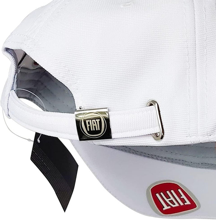 Fiat unisex-adult Curved Visor Cap - White Fiat 21238 Kappe mit gebogenem Visier wei e, Weiss, Einhe