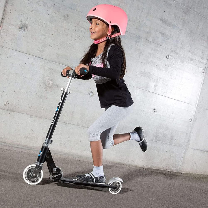 Micro Sprite LED Roller Jungen Mädchen 5-12 Jahre Schwarz, Schwarz