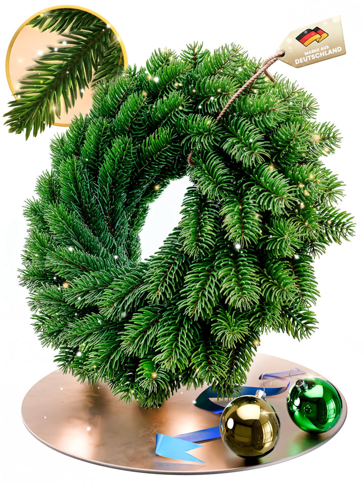ArtiTree - Weihnachtskranz für Tür, Adventskranz, Weihnachtsdeko für Aussen und Innen, Künstlicher T