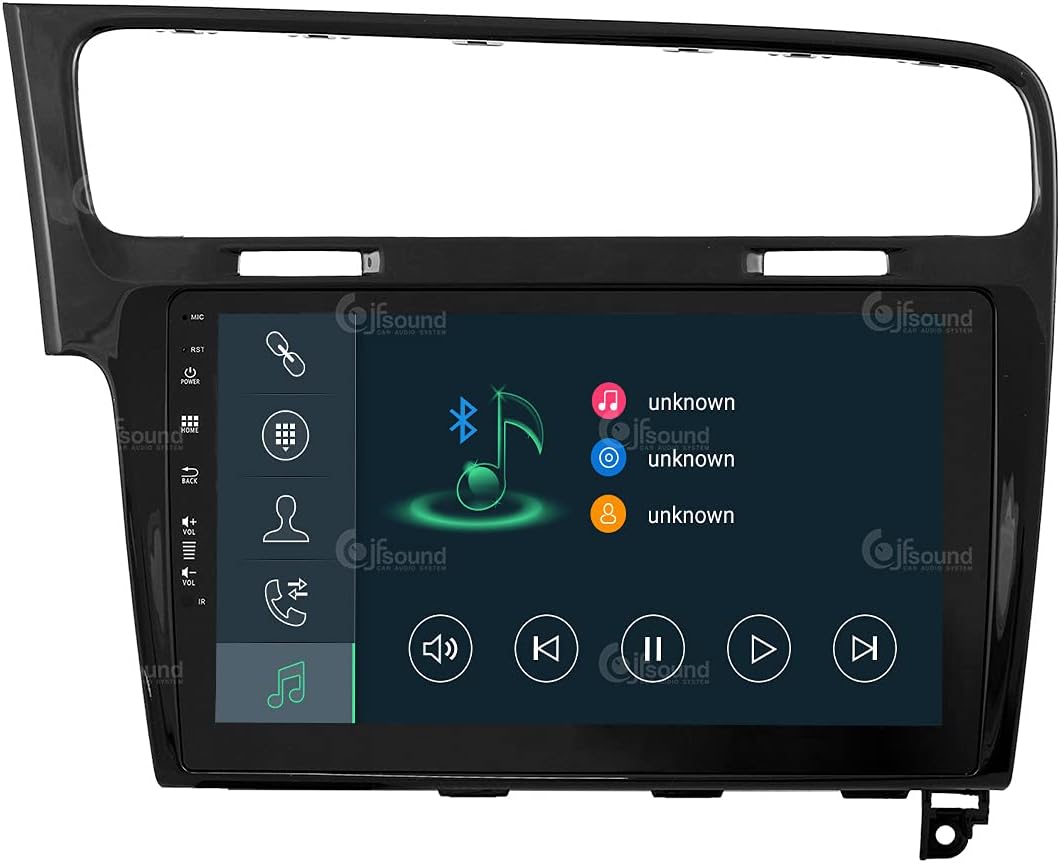 Personalisiertes Autoradio für Volkswagen Golf 7 schwarz Android GPS Bluetooth WiFi USB DAB+ Touchsc
