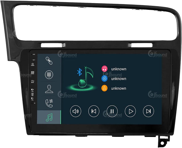 Personalisiertes Autoradio für Volkswagen Golf 7 schwarz Android GPS Bluetooth WiFi USB DAB+ Touchsc