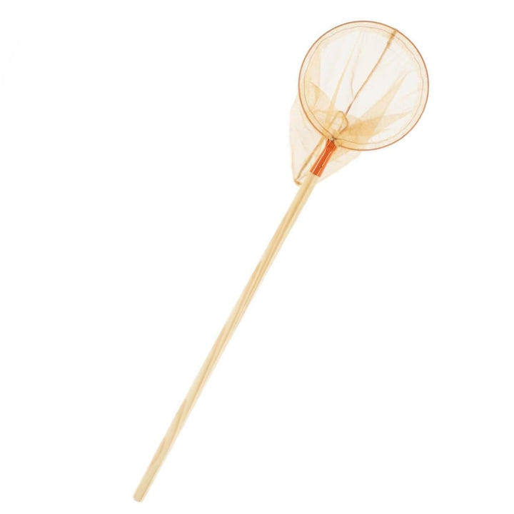 Rekord Kescher für Kinder (Metall, Orange) mit 72 cm Holz-Stiel, Durchmesser Kescher ca. 23 cm, Gesa