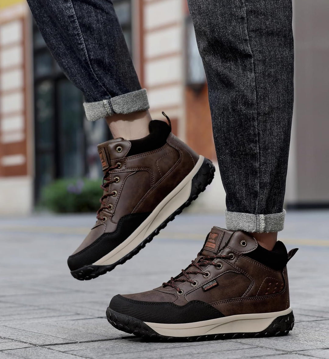 ARRIGO BELLO Winterschuhe Herren Warm Gefüttert Mid Schneestiefel Winterstiefel Rutschfeste Trekking