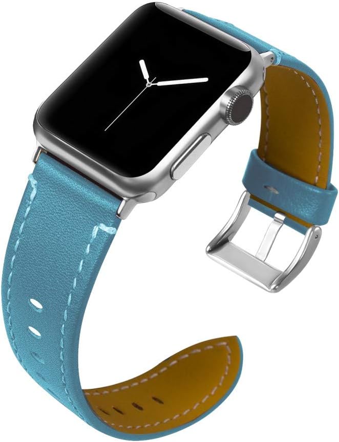 CoverKingz Leder Armband kompatibel mit Apple Watch Armband 42mm/44mm/45mm/49mm - Lederarmband für A