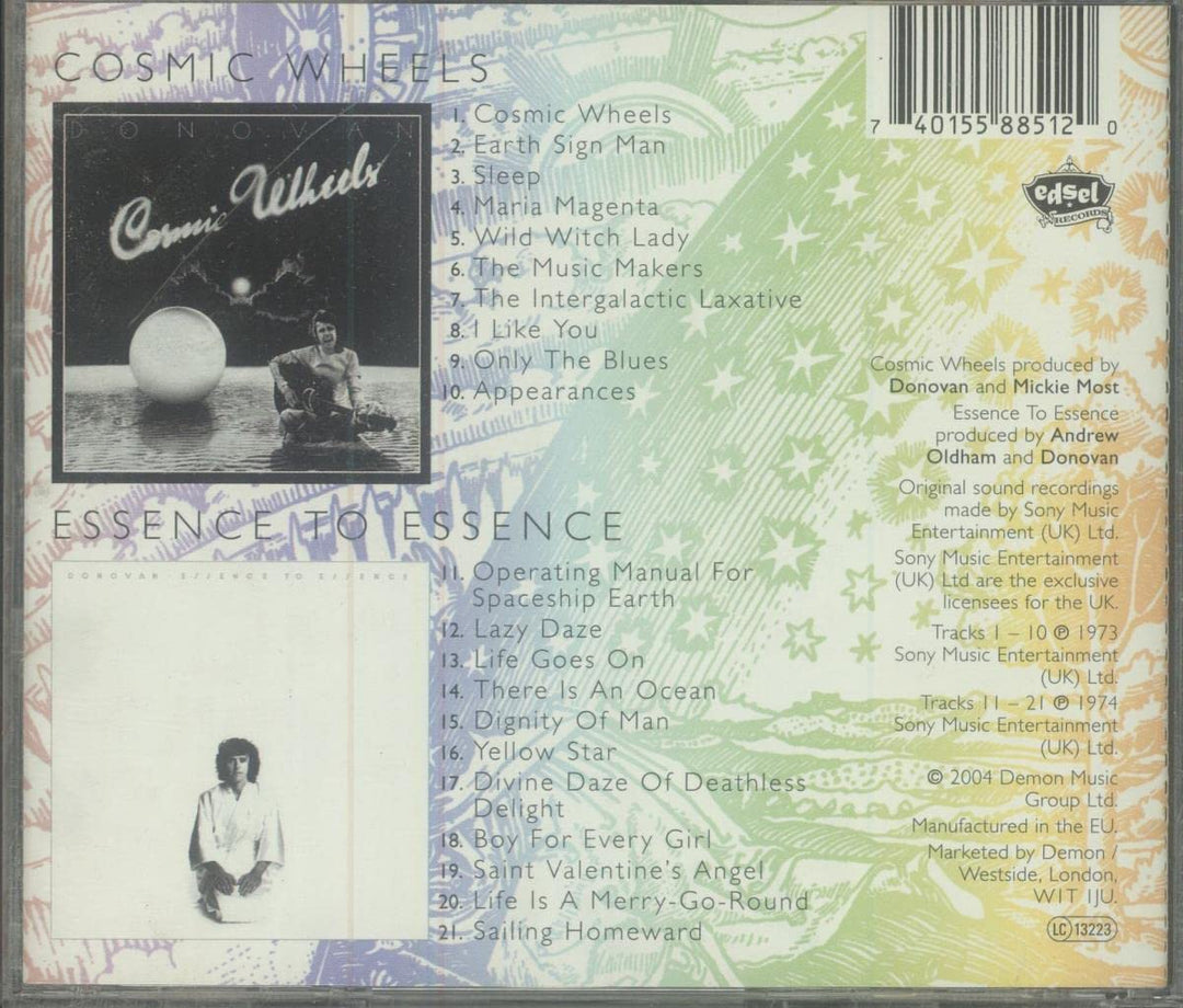 Cosmic Wheels/Essence to Essence, Audio-CD