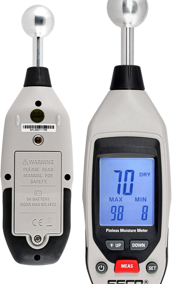 ES-980 Elektronischer Feuchtigkeitsmesser | Feuchtemessgerät für Wände, Holz, Beton, Estrich & Bauma