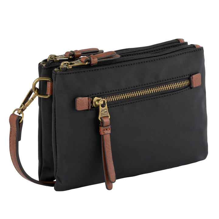 camel active bags Bari Damen Umhängetasche Crossbody Bag Klein Schwarz