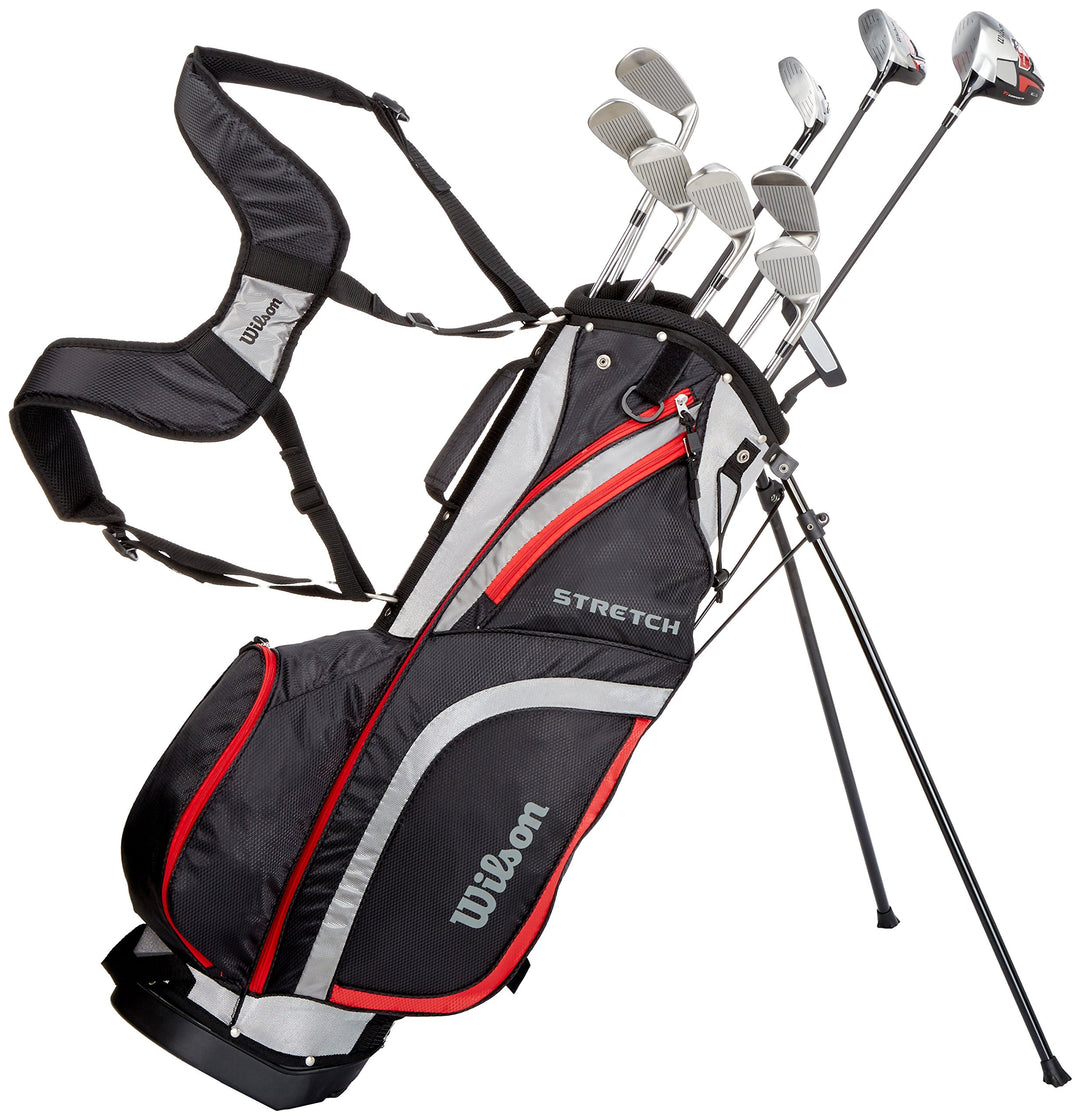 WILSON Herren Stretch XL Tasche Mit Golfschlägern Links/Standardlänge Ohne Graphitschaft Single, Lin