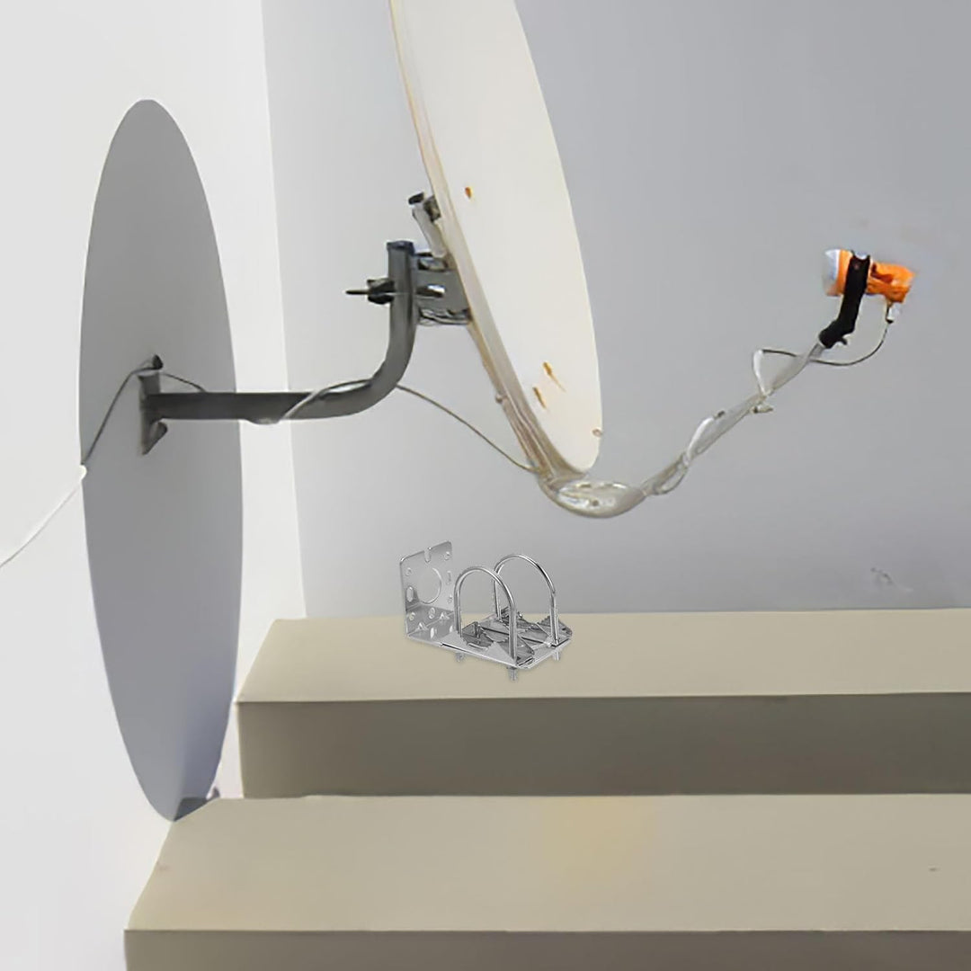 ARTIBETTER Aluminiumlegierung Antennenhalterung Outdoor Wetterfeste Masthalterung mit U bügel Klemme