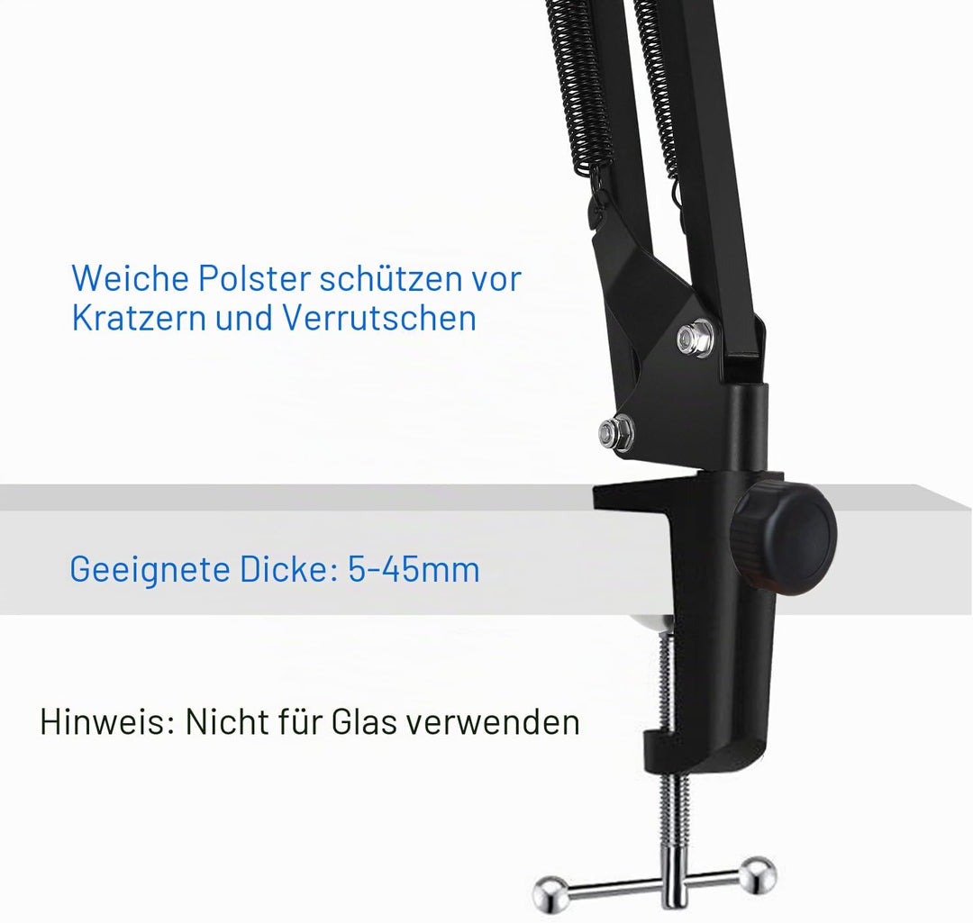 SAMHOUSING Tablet-Ständer für Bett, Tablet, Halterung mit stabilem Aluminiumarm für iPad, iPad Air,