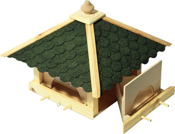 Luxus-Vogelhaus 98700e Grosses XXL Vogelhaus aus Holz (Kiefer) für Garten, Balkon, mit 4 herausziehb