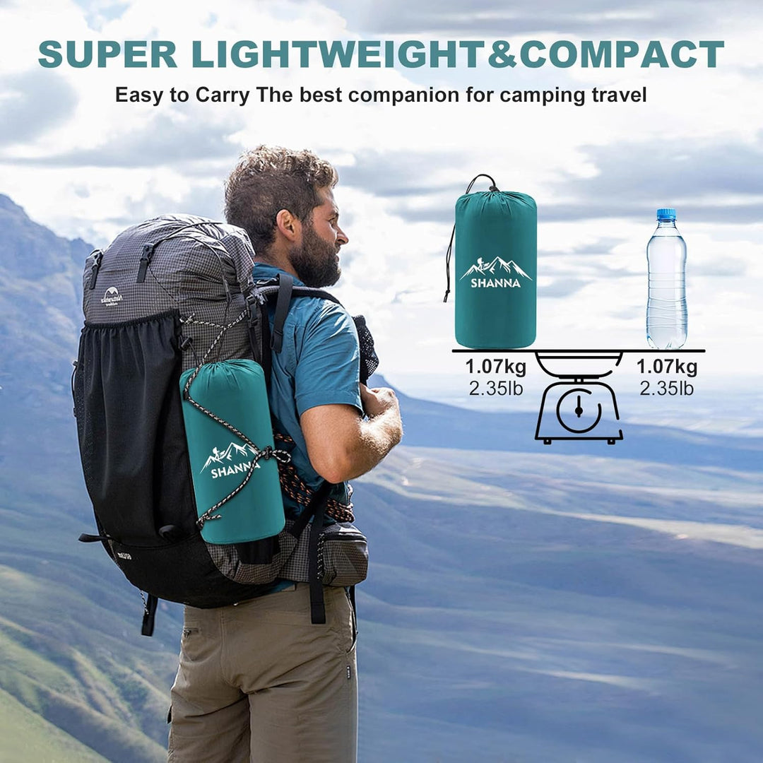 SHANNA Isomatte Outdoor Camping Luftmatratze: Extra Dick 12cm Ultraleicht Aufblasbare Schlafmatte mi