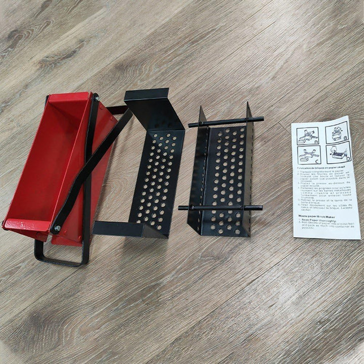 Kleine Altpapierpresse, Abfallzeitung, Ziegelpresse, Büro, Haushalt, Aktenvernichter Rot, Rot