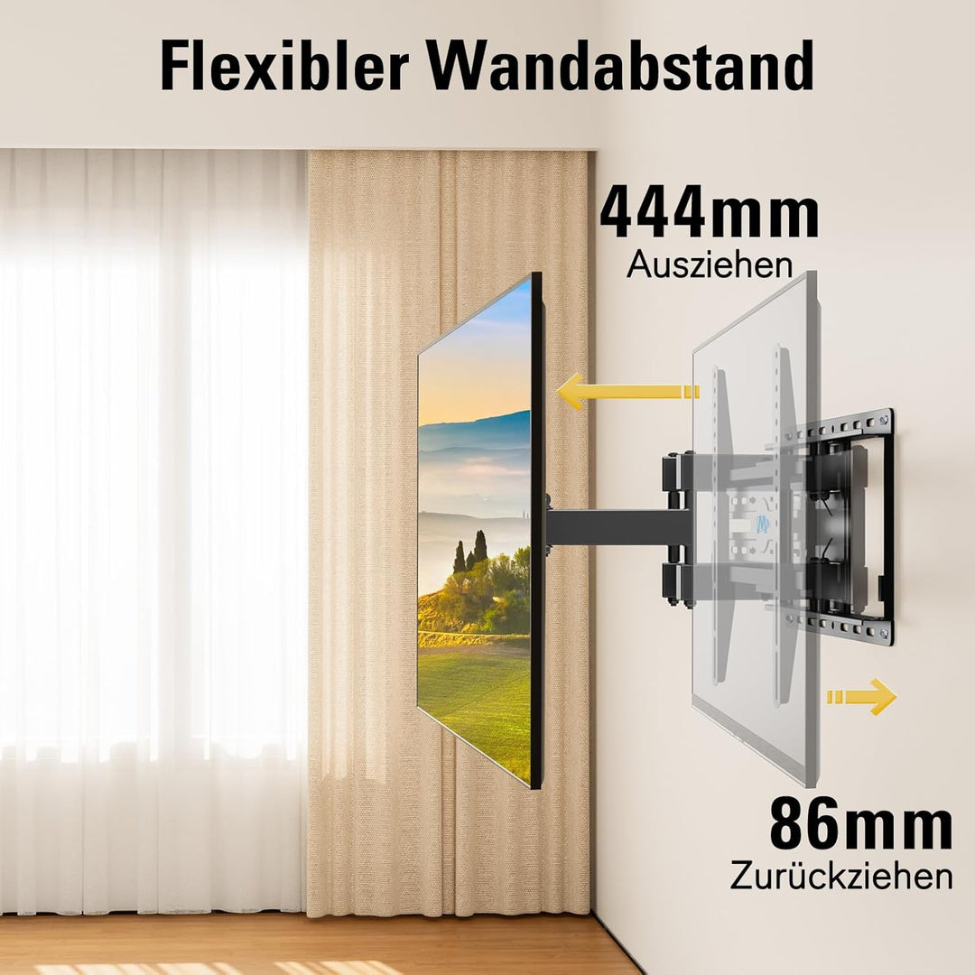 Mounting Dream TV Wandhalterung Schwenkbar Neigbar Fernseher Wandhalterung Doppel Arm Halterung für