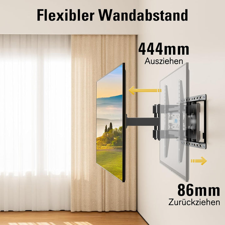 Mounting Dream TV Wandhalterung Schwenkbar Neigbar Fernseher Wandhalterung Doppel Arm Halterung für