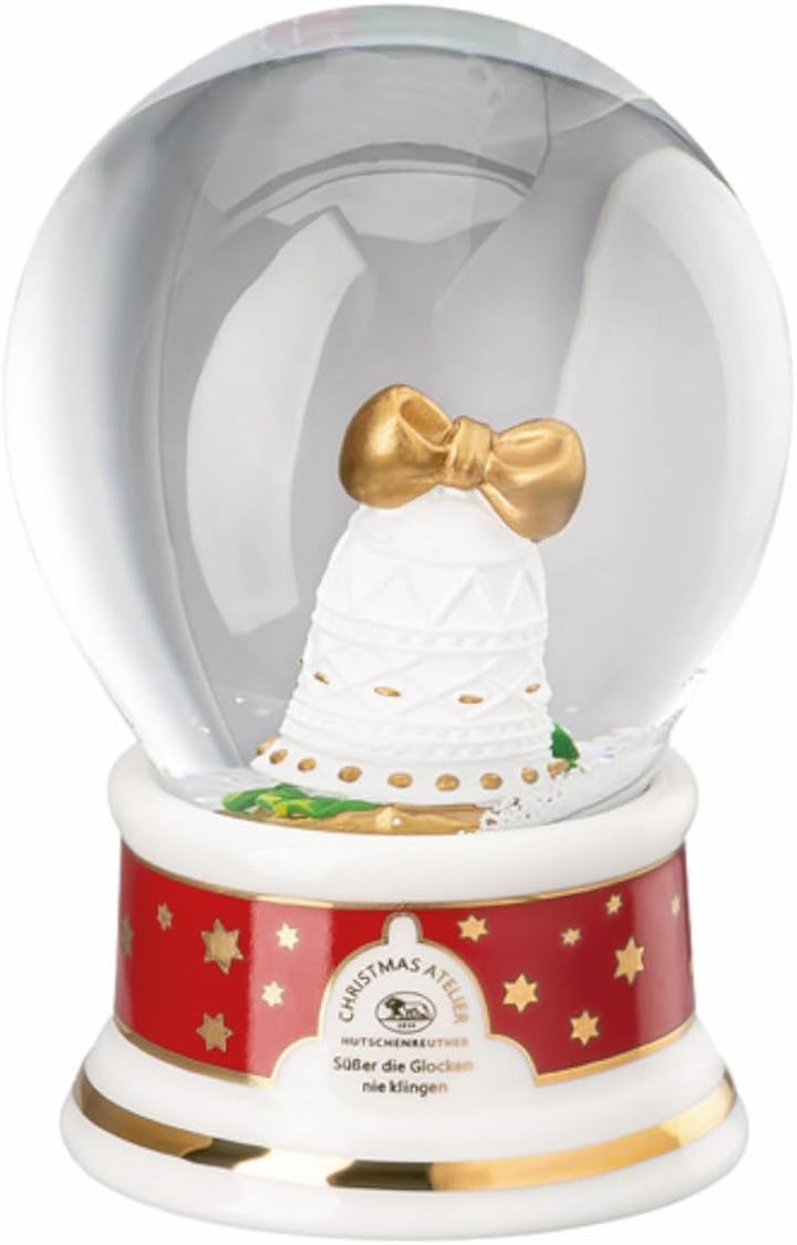 Schneekugel 2024-Süsser die Glocken nie klingen 7,9 cm