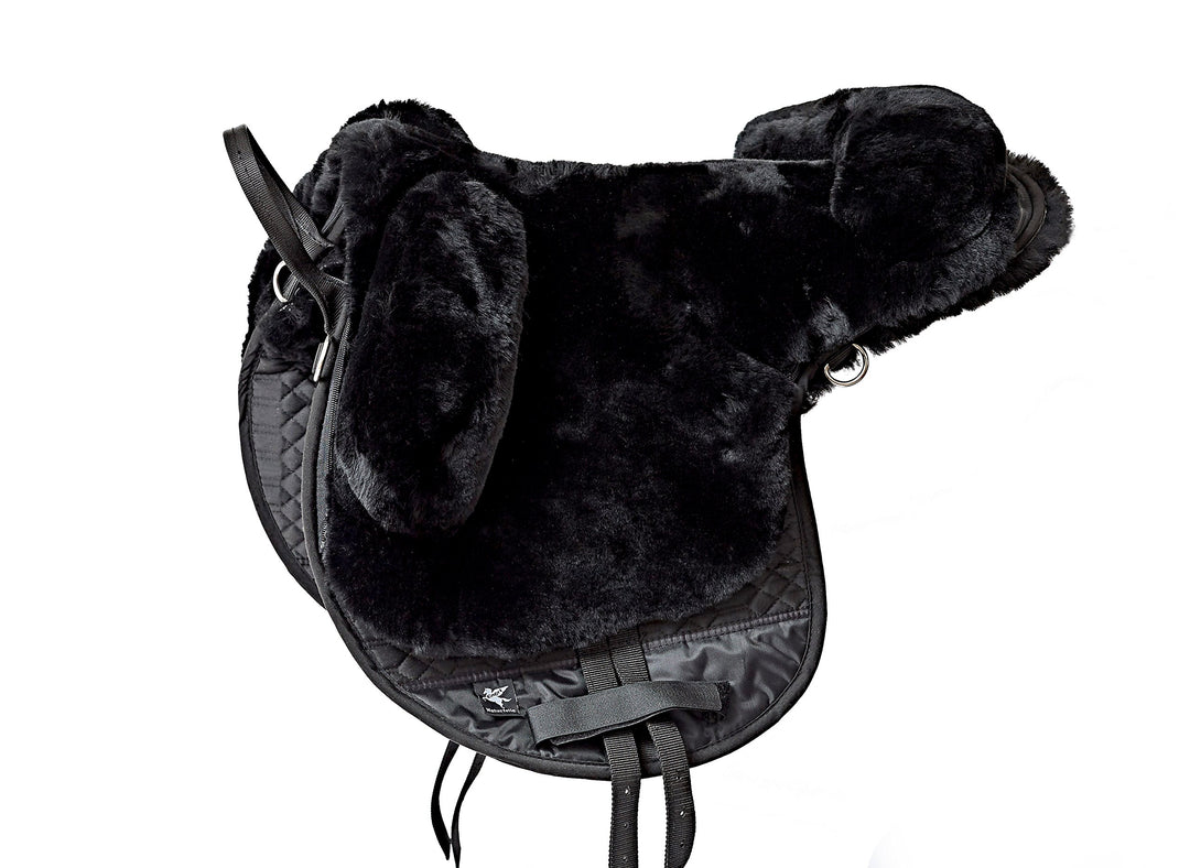 Engel Reitsport Lammfell Fellsattel R1 Pony Lammfell schwarz, Lammfell schwarz