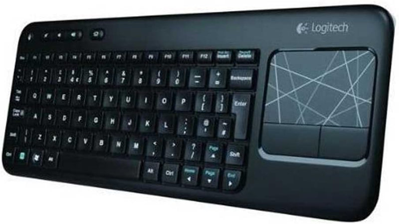 Logitech K400 Plus Kabellose Touch-TV-Tastatur mit integriertem Touchpad, Italienisches QWERTY-Layou