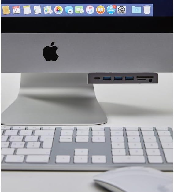 LMP USB-C Attach Hub 7 Port for iMac, Silver