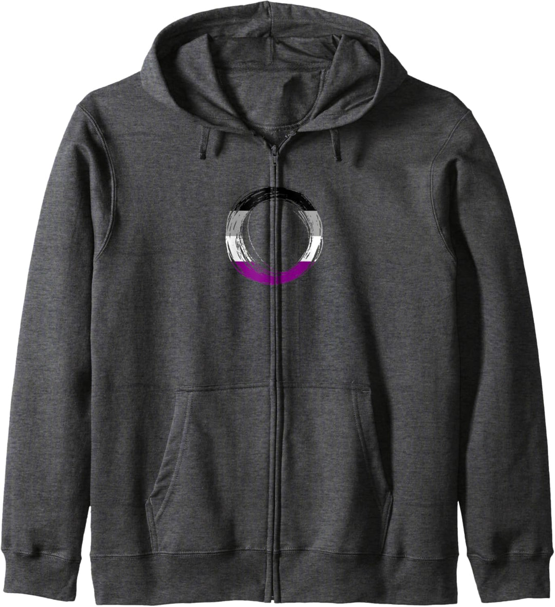 Scribble Circle Pride Flag Colors | Asexual Kapuzenjacke