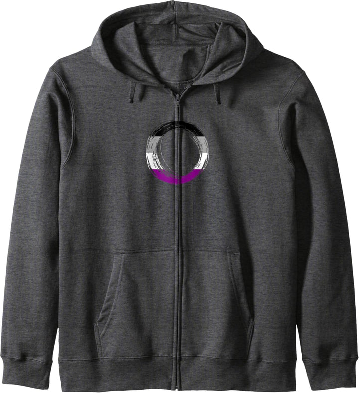 Scribble Circle Pride Flag Colors | Asexual Kapuzenjacke