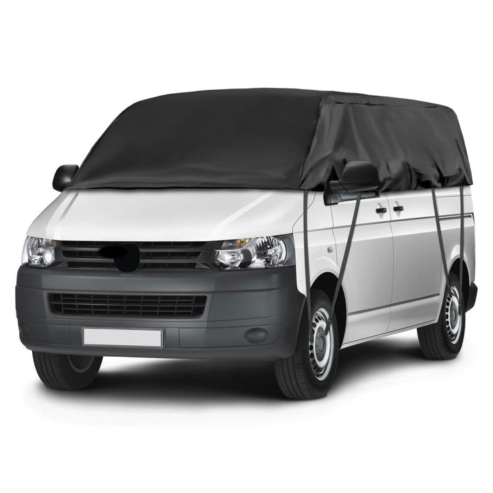 Autoabdeckung Wasserdicht Ersatz für VW T5 T6 LWB, Sonnenfest Hälfte Autoabdeckung, Halbgarage UV Be