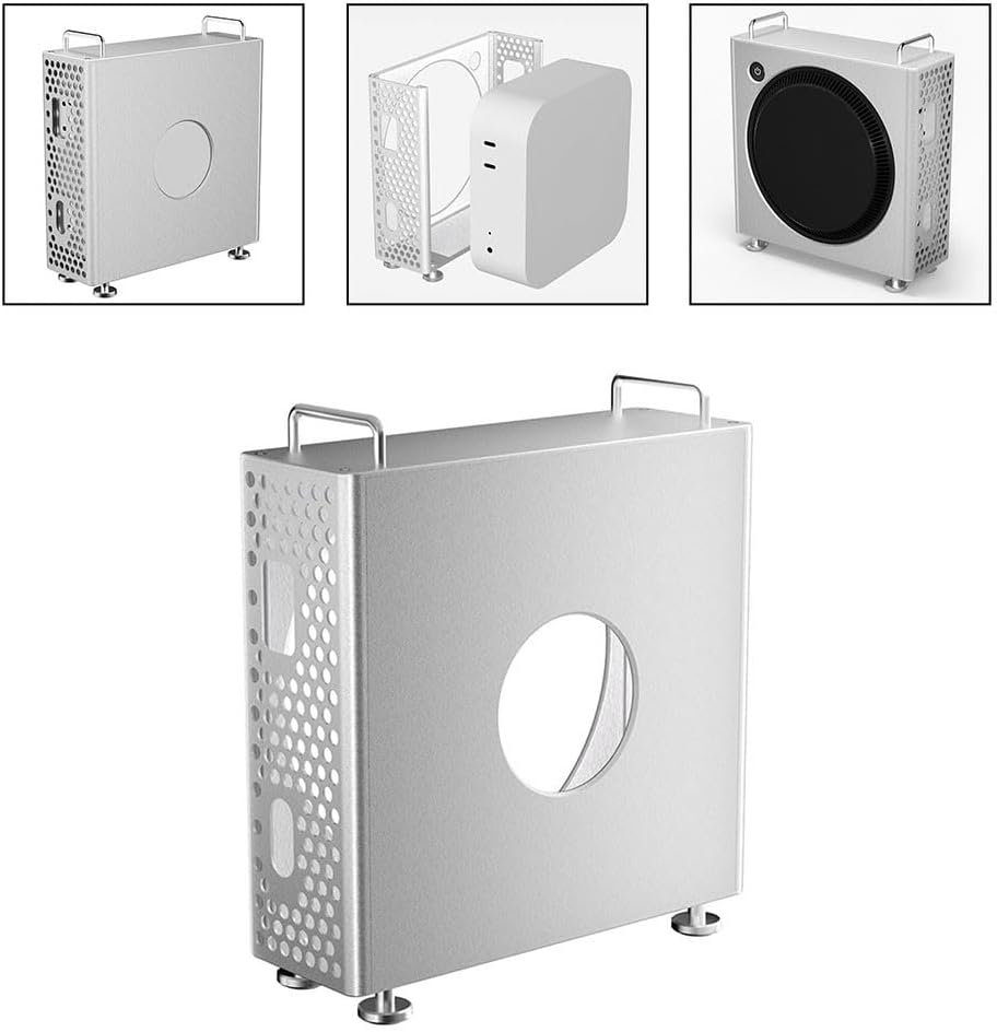 Desktop-Ständer, Aluminium-Chassis-Ständer, Chassis-Ständer für Mac, Mini M-4, Aluminium-Legierung,