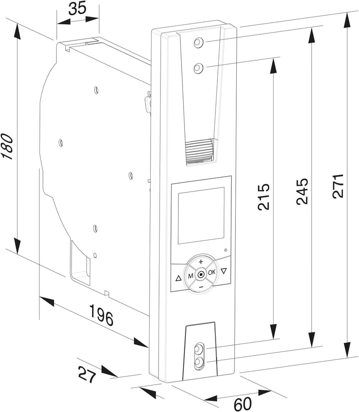 HOMEPILOT - Gurtwickler RolloTron premium smart Power | Elektrischer Gurtwickler mit Display zur beq