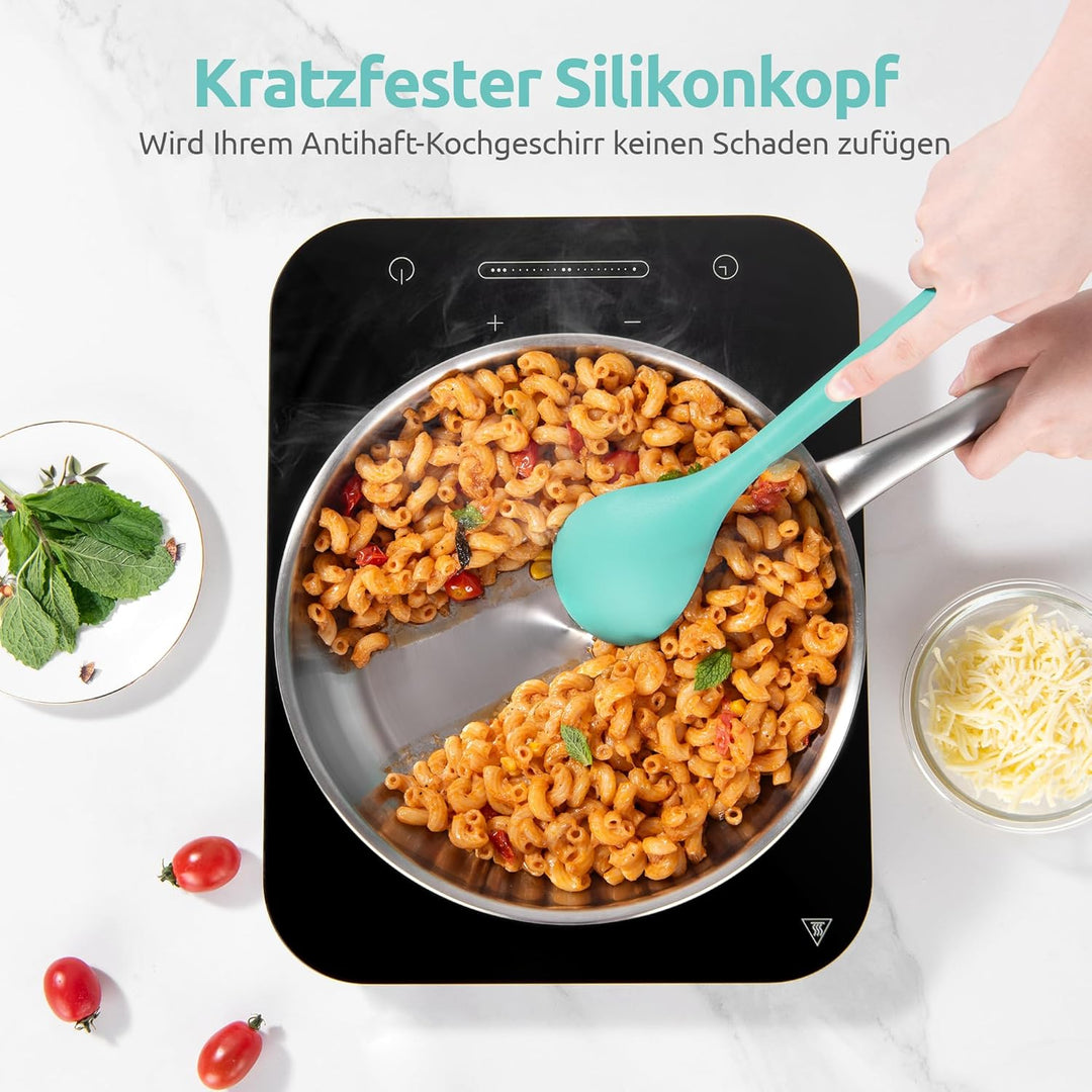 U-Taste Extra lange Küchenutensilien aus Silikon, 5 Stück, 230 °C hitzebeständig BPA-freier Kochuten